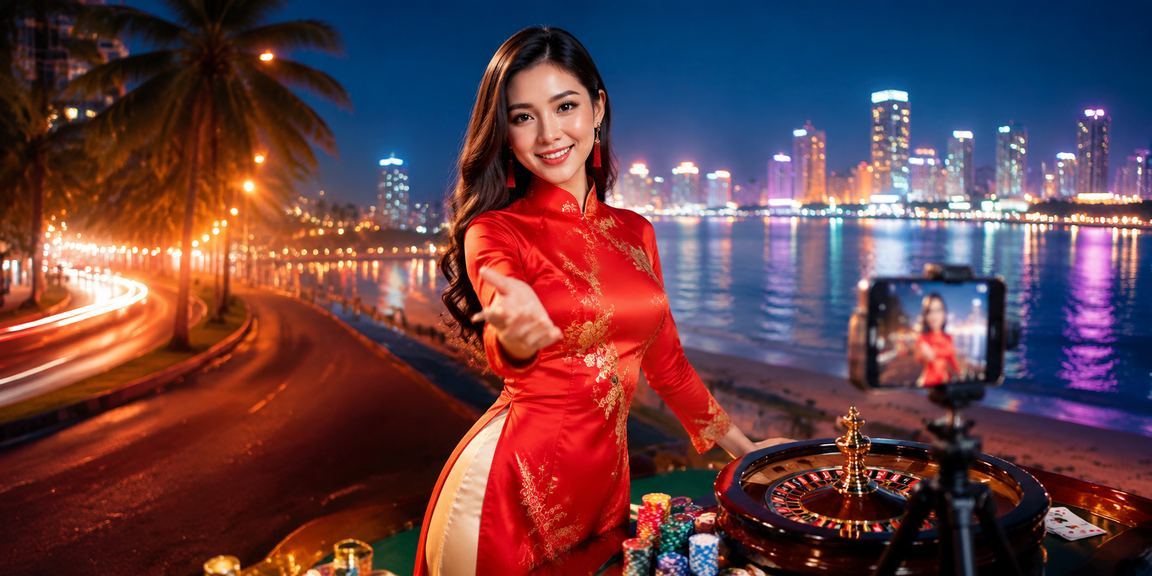 Phụ nữ mặc áo dài truyền thống tại Mũi Né thư giãn và truy cập nền tảng cá cược trực tuyến