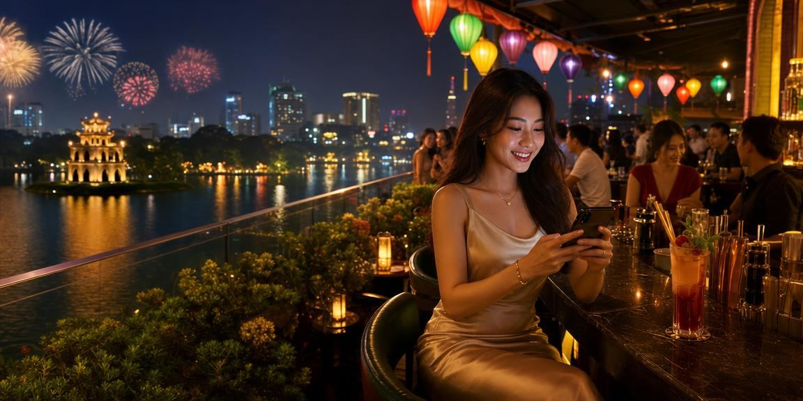 Người chơi tại Sài Gòn đăng nhập tài khoản casino trên điện thoại di động trong lễ hội